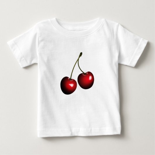 スウィートさくらんぼベビーTシャツ ベビーTシャツ (正面)