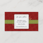 スウィートさくらんぼ名刺 名刺 (裏面)