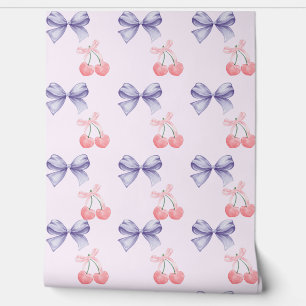 スウィートさくらんぼ&ボウズ子供部屋 壁紙