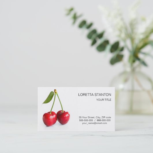 スウィートさくらんぼ 名刺 (スタンド正面)