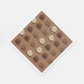 スウィートすごいチョコレートバースデーパーティー スタンダードランチョンナプキン (角)