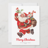 スウィートすてきサンタヴィンテージノンフォトホリデーカード (正面)