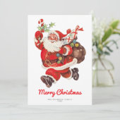 スウィートすてきサンタヴィンテージノンフォトホリデーカード (スタンド正面)