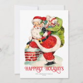 スウィートすてきサンタヴィンテージノンフォトホリデーカード (正面)