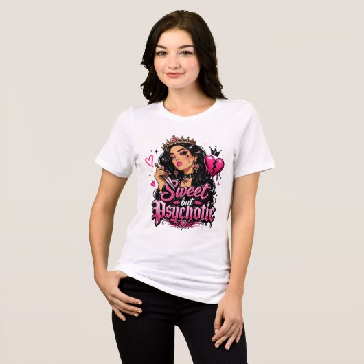 スウィートだけどサイコパス トライブレンドTシャツ (正面全面)