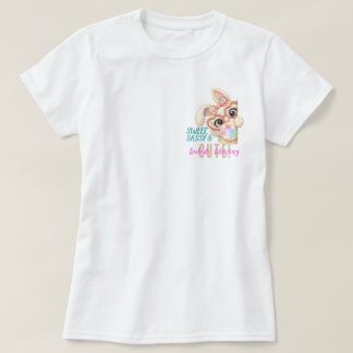 スウィートでサッシーなイースター婦人服Tシャツ Tシャツ