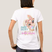 スウィートでサッシーなイースター婦人服Tシャツ Tシャツ (裏面)