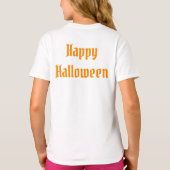 スウィートとおもしろい不気味こうもりハロウィーン Tシャツ (裏面)