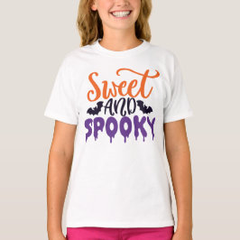 スウィートとおもしろい不気味こうもりハロウィーン Tシャツ