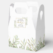 スウィートなスタート グリーン サンクス ウェディング フェイバーボックス (オープン)