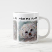 スウィートなホワイトマルタese ヨーキーミックス ジャンボコーヒーマグカップ (右)