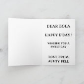 スウィートな誕生日カード カード (内部)