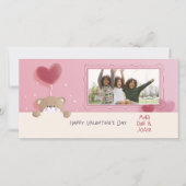 スウィートな風景バレンタイン家族写真カード シーズンカード (正面)