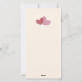 スウィートな風景バレンタイン家族写真カード シーズンカード (裏面)