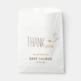 スウィートのまわりにサンキューベイビーシャワーお願いバッグ フェイバーバッグ