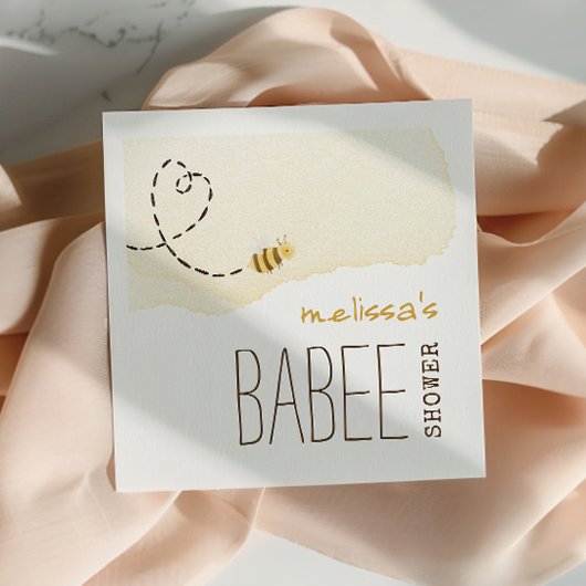 スウィートのまわりにバビーシャワーナプキンズ スタンダードカクテルナプキン