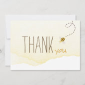 スウィートのまわりにベビーシャワー水平 サンキューカード (正面)