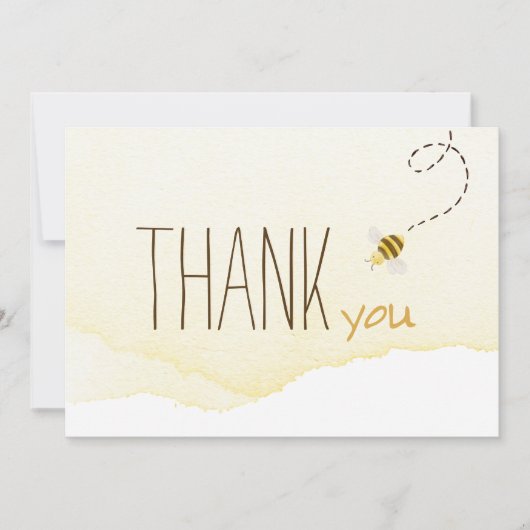 スウィートのまわりにベビーシャワー水平 サンキューカード (正面)