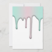 スウィートアイスクリームのレインボーカラー、招待状 招待状 (裏面)