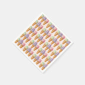 スウィートアイスクリームサマーここスクープ赤ちゃんシャワー スタンダードカクテルナプキン (角)