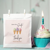 スウィートアイスクリームサマーここスクープ赤ちゃんシャワー フェイバーバッグ