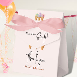 スウィートアイスクリームサマーここスクープ赤ちゃんシャワー フェイバーボックス