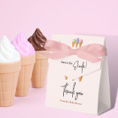 スウィートアイスクリームサマーここスクープ赤ちゃんシャワー フェイバーボックス