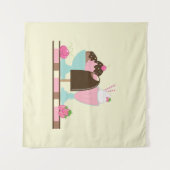 スウィートアイスクリームサンデ&ストロベリーフロート タペストリー (正面(横))