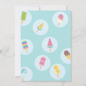スウィートアイスクリーム誕生日 招待状 (裏面)