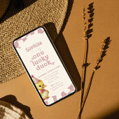 スウィートアクリングルクリングルワンバースデーパーティの招待状 招待状