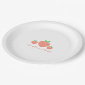 スウィートアザピーチガーリー誕生日 ペーパープレート (アングル)