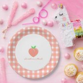 スウィートアザピーチガーリー誕生日 ペーパープレート (パーティー)