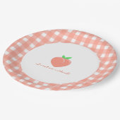 スウィートアザピーチガーリー誕生日 ペーパープレート (アングル)