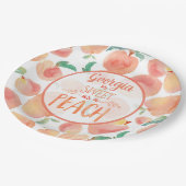スウィートアザピーチバースデーパーティープレート ペーパープレート (アングル)