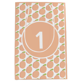 スウィートアザピーチブロッサムピーチ誕生日 ミディアムペーパーバッグ