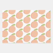 スウィートアザピーチブロッサムピーチ誕生日 ラッピングペーパーシート (正面3)