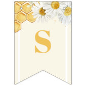 スウィートアスカントビー(昆虫)マルハナバチかわいいベビーブライダルシャワー バンティングフラッグ (第1の旗)