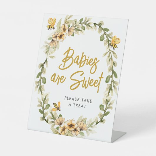 スウィートアスカンビーベビーベビーは甘味 台座サイン (正面)