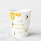 スウィートアスカンビーベビー初のビー誕生日 紙コップ (正面)