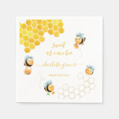 スウィートアスカンビーベビー初誕生日 スタンダードカクテルナプキン (正面)