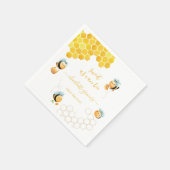 スウィートアスカンビーベビー初誕生日 スタンダードカクテルナプキン (角)