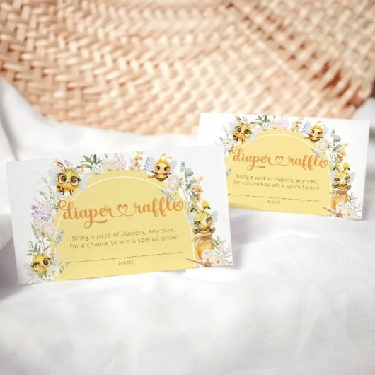スウィートアスカンビー&フローラおむつラッフル エンクロージャーカード