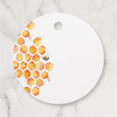 スウィートアスカンビー(昆虫)マルハナバチラウンドメッセージカード フェイバータグ (裏面)