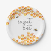 スウィートアスカンビー（昆虫）マルハナバチ紙プレート ペーパープレート (正面)