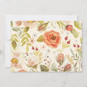 スウィートアズアピーチファースト誕生日フォト招待状 招待状 (裏面)