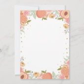 スウィートアズアピーチファースト誕生日招待状 招待状 (裏面)