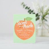 スウィートアズアピーチ子供の誕生日 招待状 (スタンド正面)
