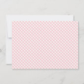 スウィートアズアピーチ小さな女の子誕生日パーティーフォト サンキューカード (裏面)