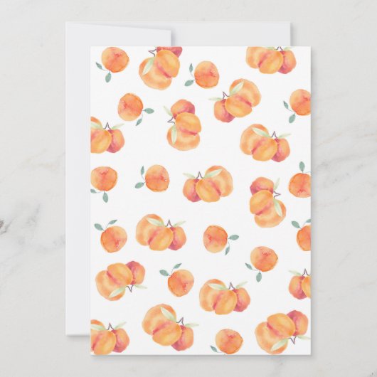 スウィートアズアピーチ誕生日招待状 招待状 (裏面)