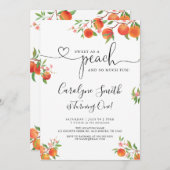 スウィートアズアピーチ誕生日招待状 招待状 (正面/裏面)